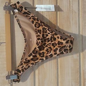 NWT leopard bikini bottom